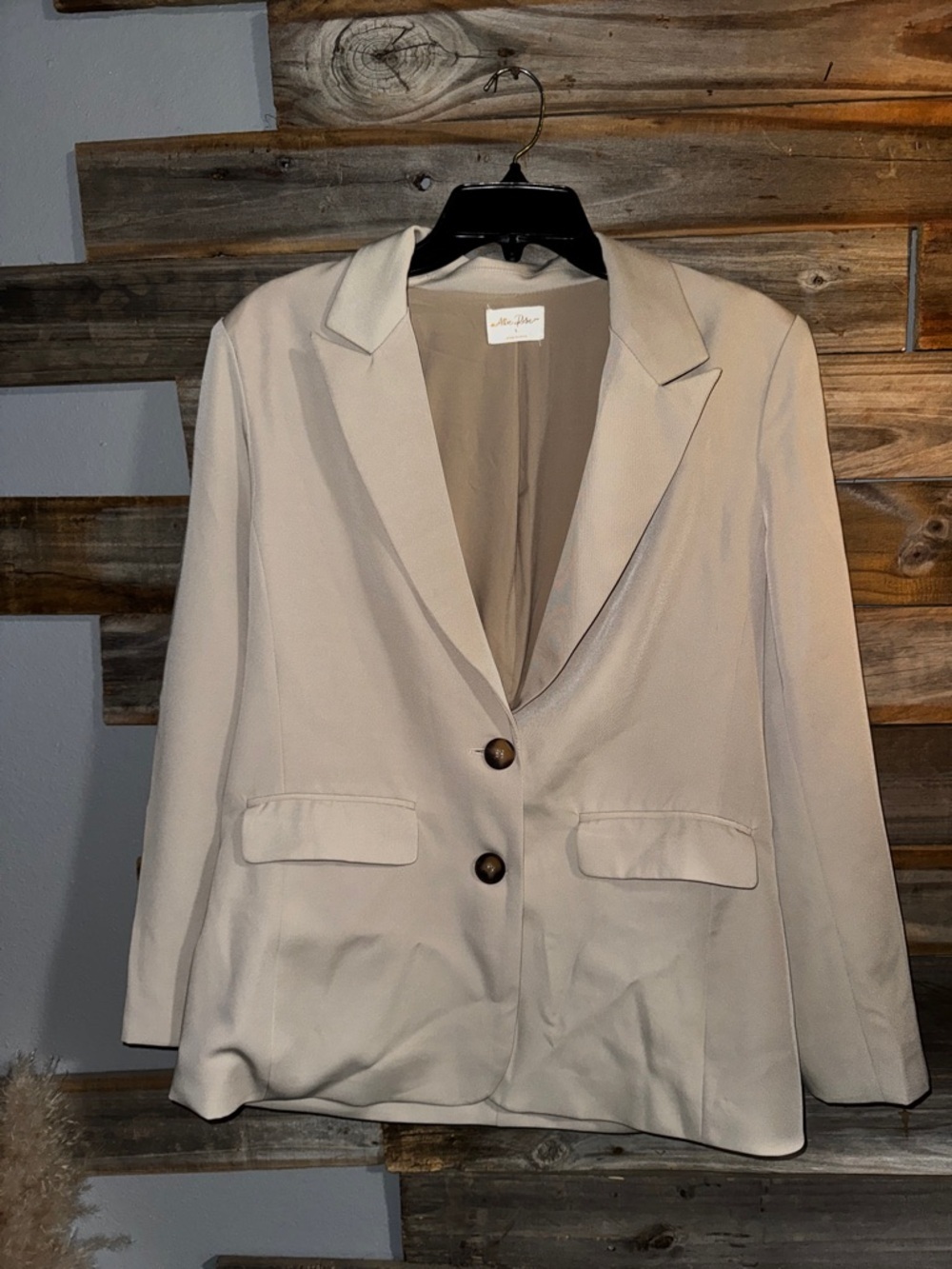 Allie rose- cream blazer-small